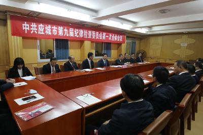 中国共产党应城市第九届纪律检查委员会第一次全会召开