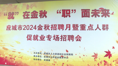 应城市举办2024“就”在金秋 “职”面未来专场招聘会