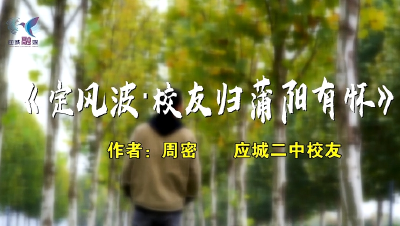 《定风波·校友归蒲阳有怀》 