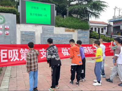 安陆市洑水镇：“拒吸第一支烟，做不吸烟新一代”宣传活动进校园