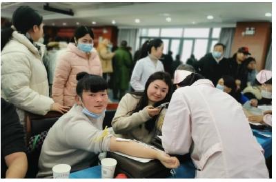 安陆市卫健系统开展保障春节用血志愿献血活动