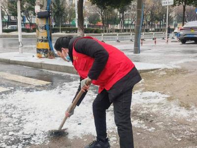 安陆经开区：热情融化冰雪  爱心温暖人间