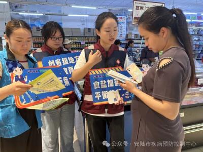 食盐加碘防疾病 平衡营养健康行－安陆市疾控中心开展“防治碘缺乏病日”宣传活动