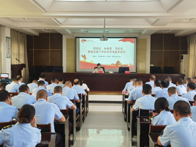 副市长曾凤祺到市场监管局讲党纪学习教育专题党课