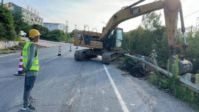 243省道改扩建工程陈店至胡棚段开工建设