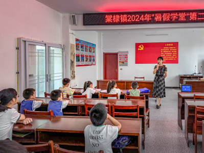 安陆市棠棣镇：“暑假学堂”第二期开班