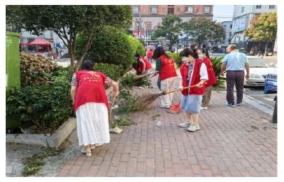 安陆市府城街道北正社区：开展“喜迎国庆 清洁家园”活动