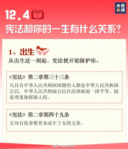 【普法宣传】国家宪法日——你知道多少?
