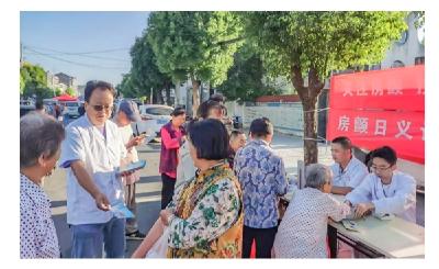 安陆市孛畈镇卫生院开展房颤日义诊活动