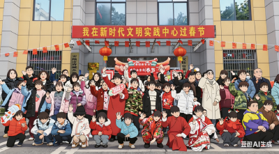 湖北安陆：萌娃闹新春