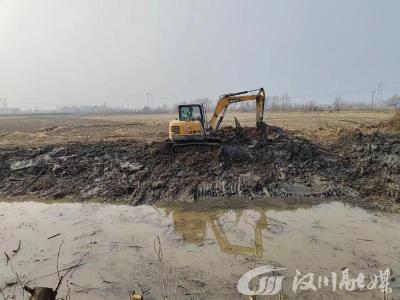 新堰镇：沟渠清理整治 助力农业生产