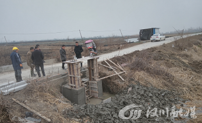 里潭乡：建涵闸助春耕 1000余亩农田受益