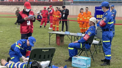 这个医院的职工在全省应急救援力量职业技能比武竞赛中夺冠