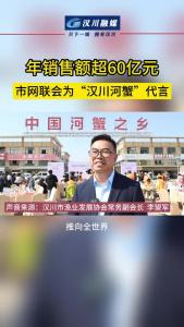 视频 | 年销售额超60亿元  市网联会为“汉川河蟹”代言