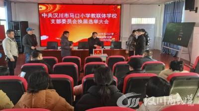 中共汉川市马口小学教联体学校党支部委员会举行换届选举大会