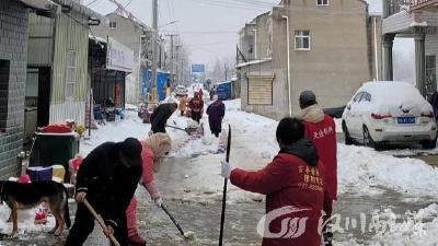 除雪抗灾一线，乡贤在行动