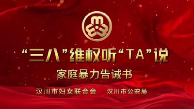 视频 | 湖北汉川：“三八”维权听“TA”说——家庭暴力告诫书