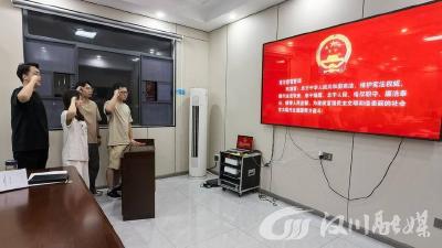 麻河镇举行新录用公务员宪法宣誓仪式
