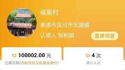 沉湖镇公益基金助力乡村振兴