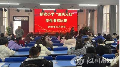笔墨迎元旦，书香满校园