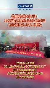 视频 | 总投资约5亿元！10万锭智能涤纶纱线项目 在汉川马口开工建设