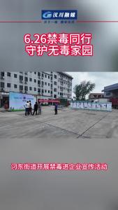 视频 | 汈东街道开展“626禁毒同行 守护无毒家园“进企业宣传活动