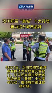 视频 | 汉川市城管综合执法大队强力推进“美城”十大行动
