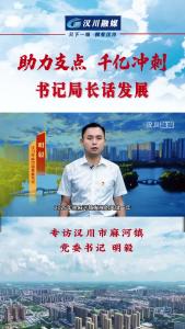 视频 | 《助力支点 千亿冲刺--书记局长话发展》专访汉川市麻河镇党委书记  明毅