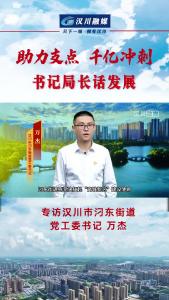 视频 | 《助力支点 千亿冲刺--书记局长话发展》专访汉川市汈东街道党工委书记 万杰