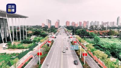 视频 | 【庆双节 焕新貌】又是一年国庆时，汉川大街小巷已经挂满国旗，满城中国红，氛围感拉满