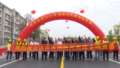 【视频】汉川城区涵闸河南路正式通车