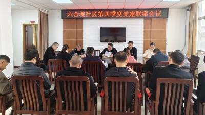 六合垸社区召开第四季度党建联席会