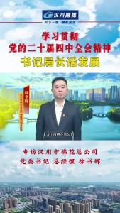 视频 | 《学习贯彻党的二十届四中全会精神--书记局长话发展》专访汉川市棉花总公司党委书记 总经理 徐书辉