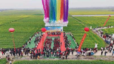 【视频】把T台搬进花海！西江乡万亩油菜花踏青月启幕，“西江制造”秀出“最美春装”