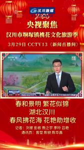 视频 | 【桃韵良缘 情定垌塚】央视聚焦 汉川市垌塚镇桃花文化旅游季《春和景明 繁花似锦 湖北汉川 春风拂花海 花艳助增收》
