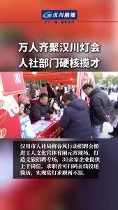 视频 | 万人齐聚汉川灯会 人社部门硬核揽才