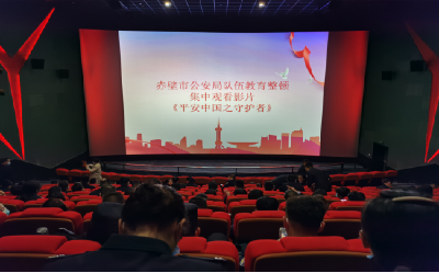 弘扬英模精神 汲取奋进力量  市公安局组织全体民警集中观看影片《平安中国之守护者》
