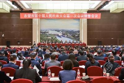 【两会动态】赤壁市第十届人民代表大会第一次会议举行预备会议  