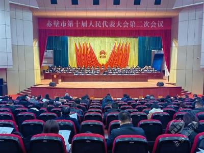 【“两会”动态】赤壁市第十届人民代表大会第二次会议开幕 董方平主持大会 葛军作政府工作报告