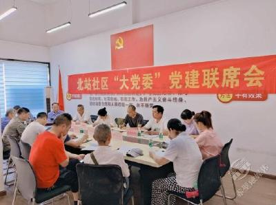赤马港北站社区召开第二季度“大党委”联席会议