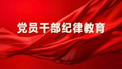 党员干部纪律教育