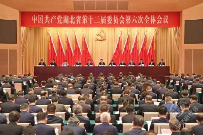 中共湖北省委十二届六次全体会议举行 