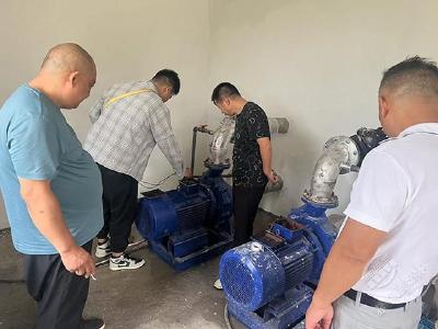 赤马港鲁庄村：巡检水利设施 保障农业生产
