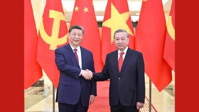 习近平同越共中央总书记苏林举行会谈