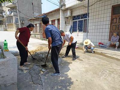 赵李桥镇砖茶社区：党群携手，共筑平整出行路