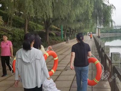 赤马港河北街社区：全面开展防溺水工作 织密水域安全防护网