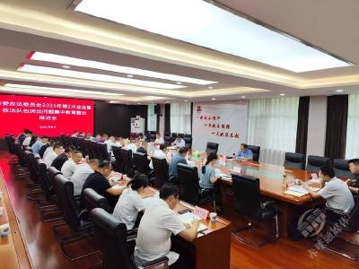 市委政法委员会召开2025年度第2次全体会议暨政法队伍突出问题集中教育整治推进会