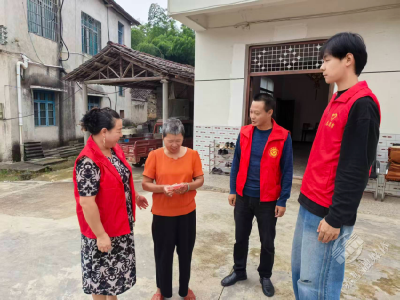 蒲圻街道金潭村：心系特殊群体 慰问传温情