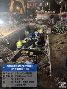 南片区老旧供水主管改造项目稳步推进 惠及15万居民用水安全