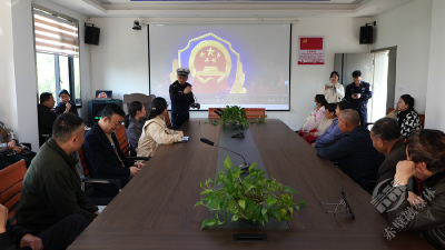 市公安局交管大队：交通安全进社区入人心